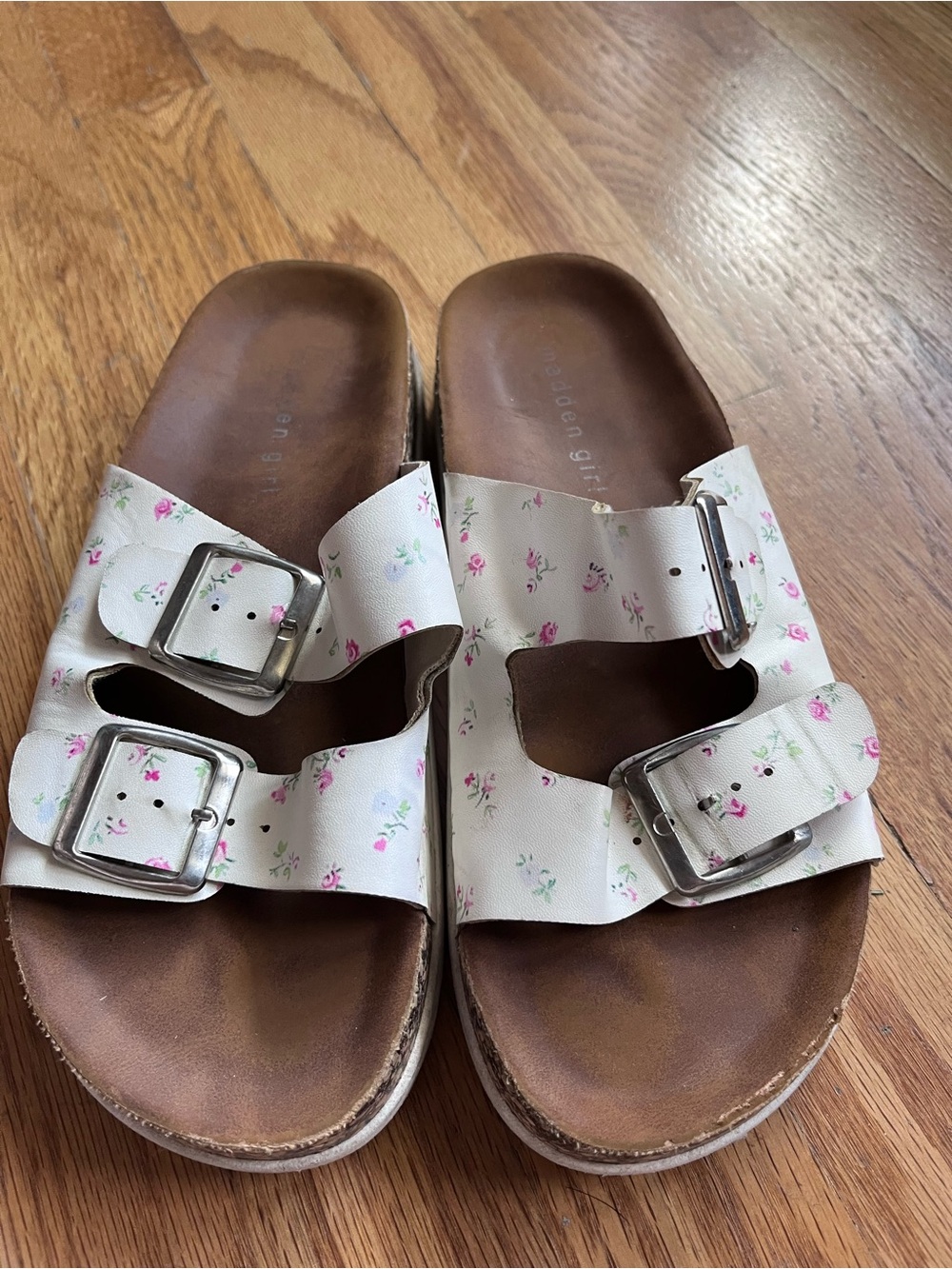 Madden Girl Floral Platform Sandals Size 7